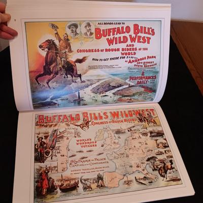 COFFEE TABLE BOOK OF 100 POSTERS OF BUFFALO BILL'S WILD WEST & MORE