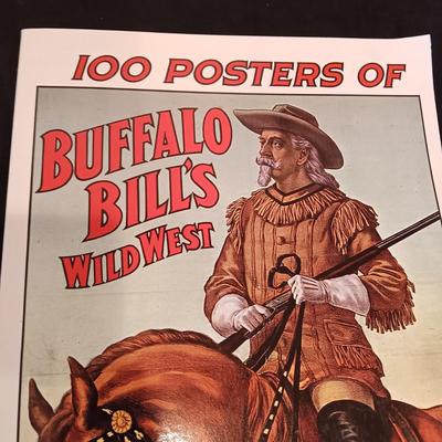 COFFEE TABLE BOOK OF 100 POSTERS OF BUFFALO BILL'S WILD WEST & MORE