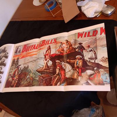 COFFEE TABLE BOOK OF 100 POSTERS OF BUFFALO BILL'S WILD WEST & MORE