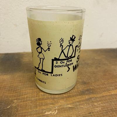 Vintage 1960s 'Say When!' Shotglass