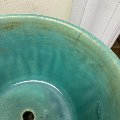 Set of 3 Vintage McCoy Planter Small Turquoise Aqua Plant Holder