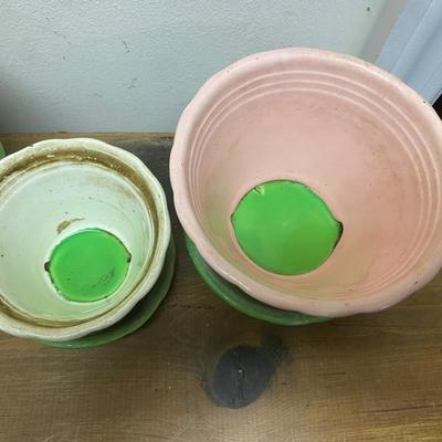 Vintage Shawnee flowerpots