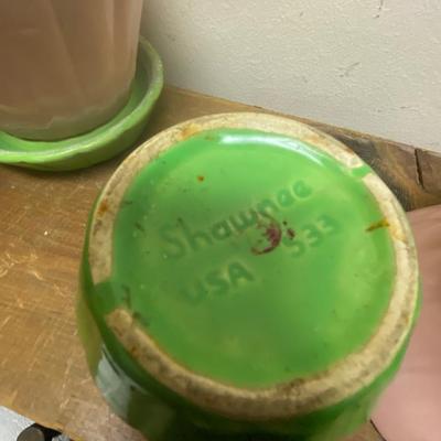 Vintage Shawnee flowerpots