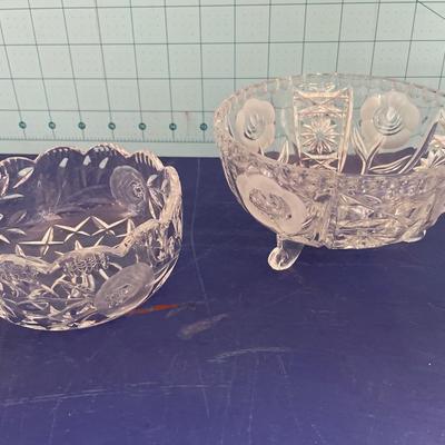 Vintage glass bowls