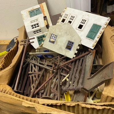 Box of train accessories