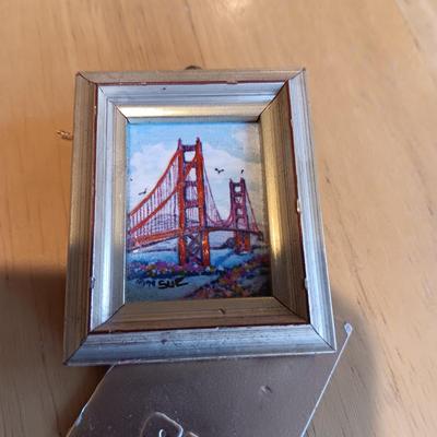 3 MINIATURE HAND PAINTED LIMITED EDITION LITHOGRAPHS SIGNED BY ARTIST SUE MCNARY