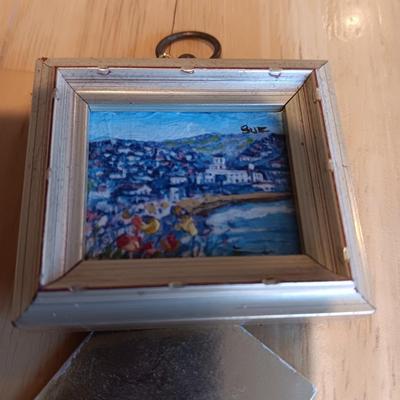 3 MINIATURE HAND PAINTED LIMITED EDITION LITHOGRAPHS SIGNED BY ARTIST SUE MCNARY