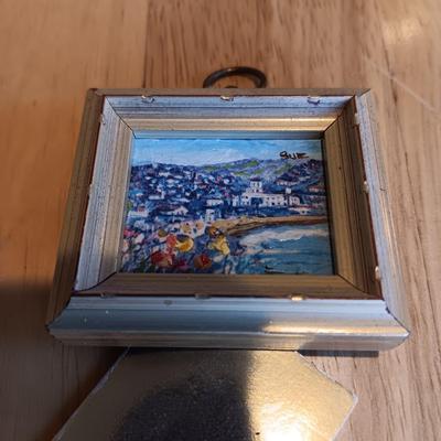 3 MINIATURE HAND PAINTED LIMITED EDITION LITHOGRAPHS SIGNED BY ARTIST SUE MCNARY