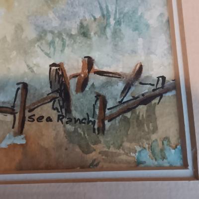 WATERCOLOR "SEA RANCH" BY NOREEN BETTEN