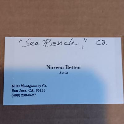WATERCOLOR "SEA RANCH" BY NOREEN BETTEN
