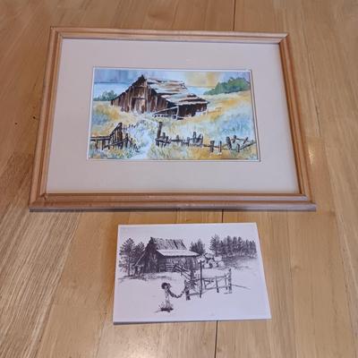 WATERCOLOR "SEA RANCH" BY NOREEN BETTEN