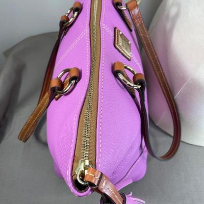 Dooney & Bourke Lilac Pebble Leather Tobi Tote New!