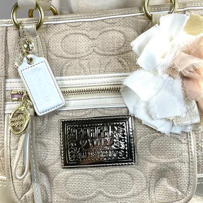 Coach Poppy Raffia Tote