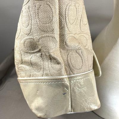 Coach Poppy Raffia Tote