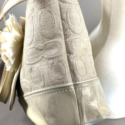 Coach Poppy Raffia Tote