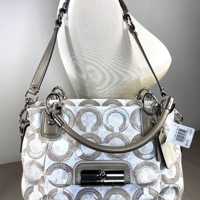 Coach Canvas Kristina Op Art Handbag NWT!