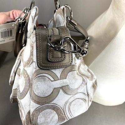 Coach Canvas Kristina Op Art Handbag NWT!