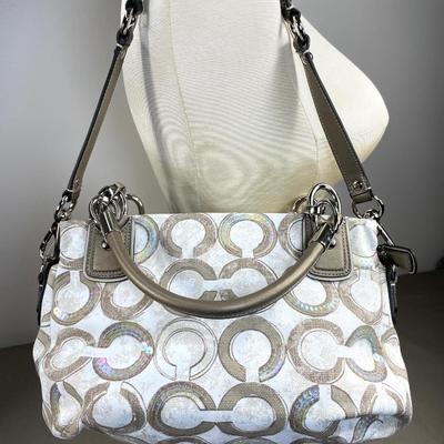 Coach Canvas Kristina Op Art Handbag NWT!