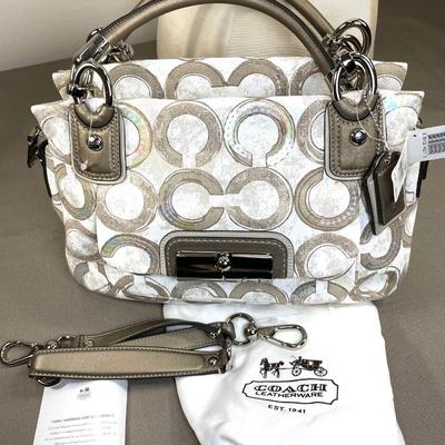 Coach Canvas Kristina Op Art Handbag NWT!