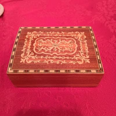 CLAY CANDLE HOLDERS, WOODEN HINGED BOXES, TIN BOX, SMALL BIBLE WITH WOODEN COVER