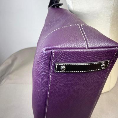 Dooney & Bourke Purple Pebble Leather Gracie Handbag New!