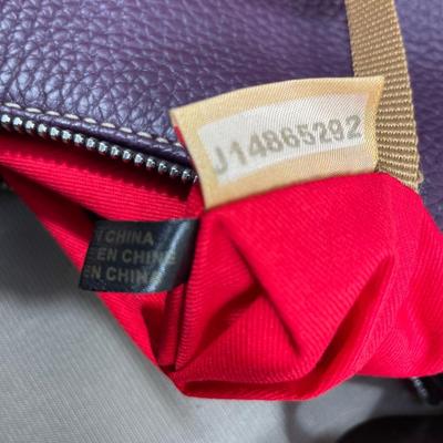 Dooney & Bourke Purple Pebble Leather Gracie Handbag New!