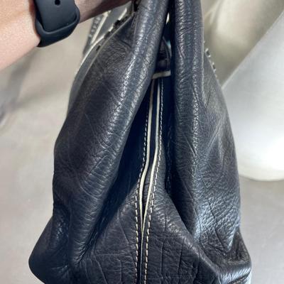 Vintage Sigrid Olson Black Leather Handbag New!