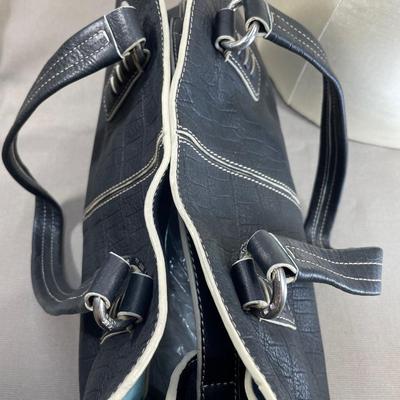 Vintage Sigrid Olson Black Leather Handbag New!