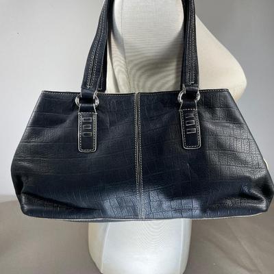 Vintage Sigrid Olson Black Leather Handbag New!