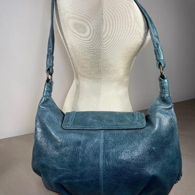 Jessica Simpson Teal Fringe Hobo Crossbody
