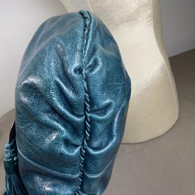 Jessica Simpson Teal Fringe Hobo Crossbody