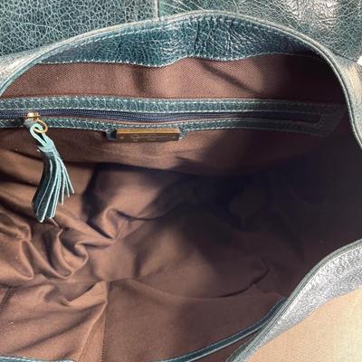 Jessica Simpson Teal Fringe Hobo Crossbody