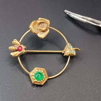 FORSTNER, CORO & 2 OTHER BROOCHES