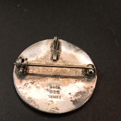 PREMIER DESIGN MULTI STONE BROOCH AND STERLING SILVER PIN