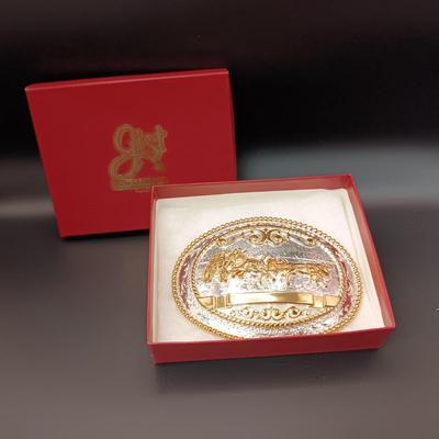 GIST SILVERSMITH HAND MADE HAND ENGRAVED BELT BUCKLE