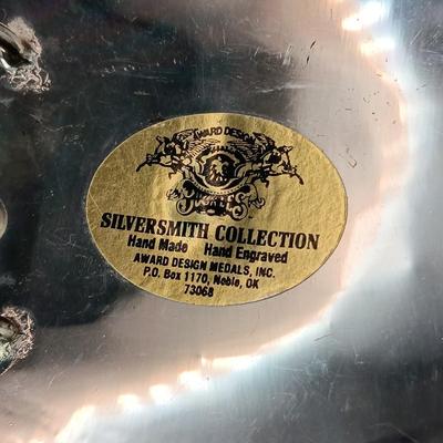 GIST SILVERSMITH HAND MADE HAND ENGRAVED BELT BUCKLE