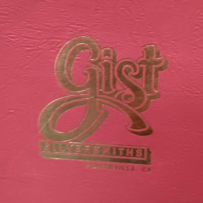 GIST SILVERSMITH HAND MADE HAND ENGRAVED BELT BUCKLE