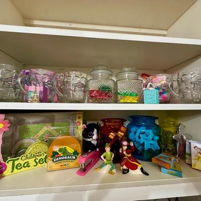 Colorful containers, Kitchen Overflow, Tea set, Disney & More