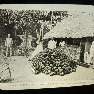 antique BRAZIL & RIO DE JANEIRO 1920s MAGIC LANTERN SLIDES 