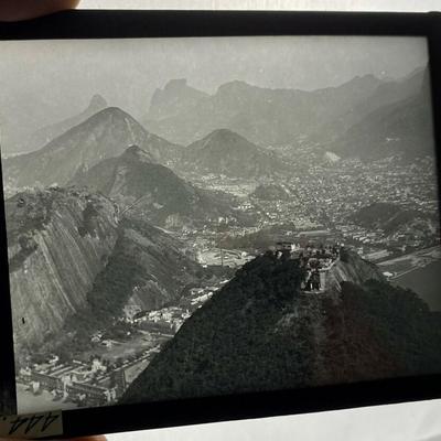 antique BRAZIL & RIO DE JANEIRO 1920s MAGIC LANTERN SLIDES 