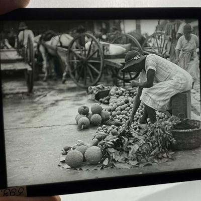 antique BRAZIL & RIO DE JANEIRO 1920s MAGIC LANTERN SLIDES 