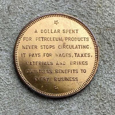 GGIE SAN FRANCISCO GOLDEN GATE EXPOSITION PETROLEUM EXHIBIT TOKEN 1939