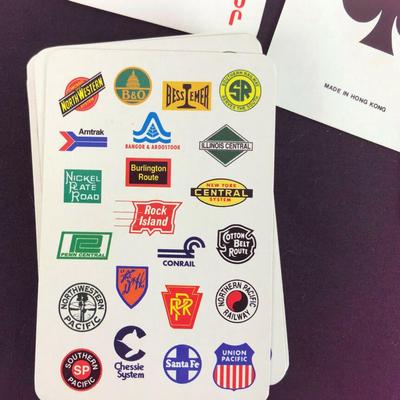 vintage RAILROAD PLAYING CARD DECK
