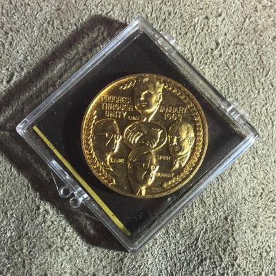 UNITED TRANSPORTATION RAILROAD UNION UTU COMMEMORATIVE MEDAL 1968