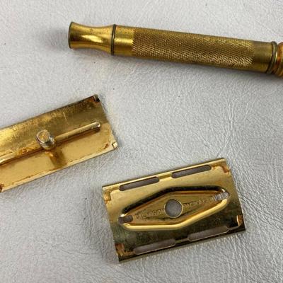 Vintage Gold Plated Gilltte Safety Razor