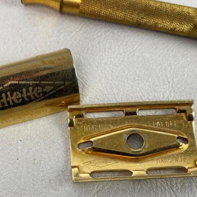 Vintage Gold Plated Gilltte Safety Razor