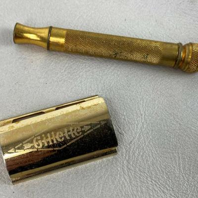 Vintage Gold Plated Gilltte Safety Razor
