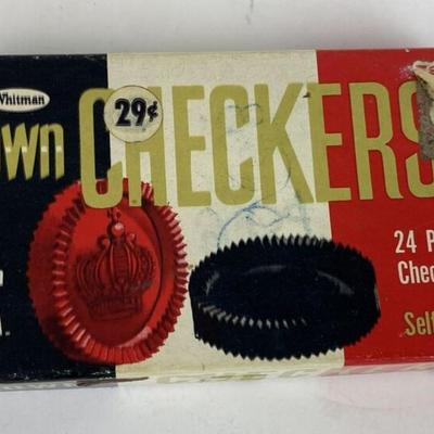 vintage WHITMAN CROWN CHECKERS SET 