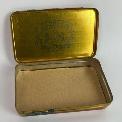 EL ROI TAN SMALL CIGAR TIN c1920