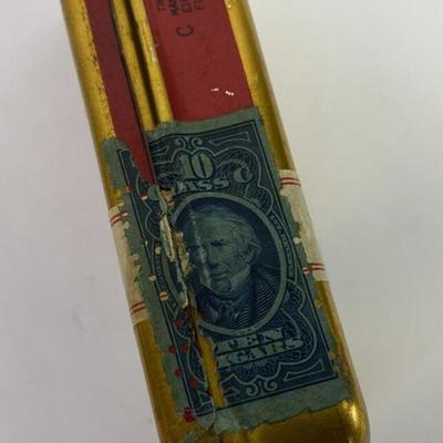 EL ROI TAN SMALL CIGAR TIN c1920